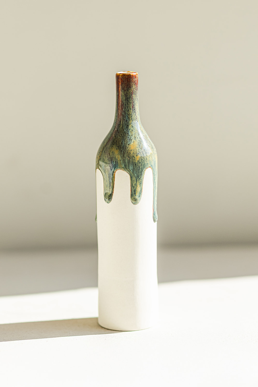 Green Olive Oil Bottle